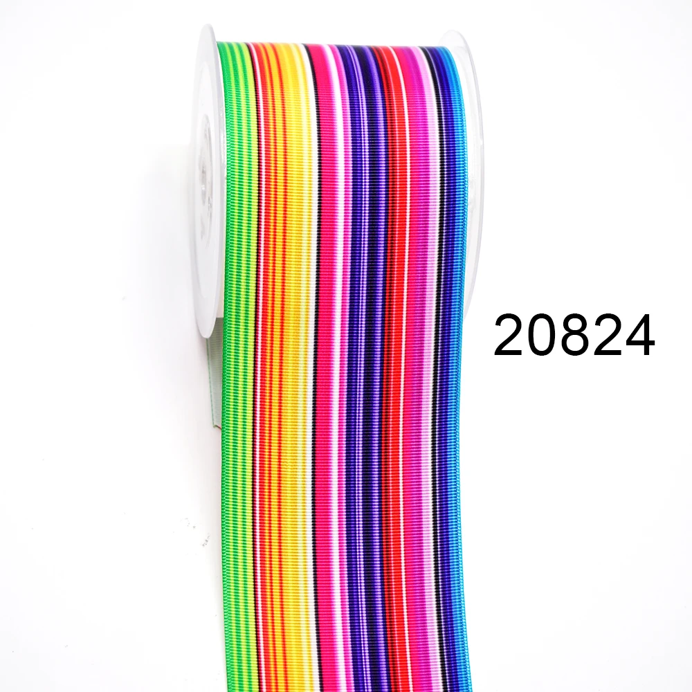 DIY Cartoon Flower Printed Grosgrain Ribbon For Craft Supplies Sewing Accessories 5 Yards. 10050