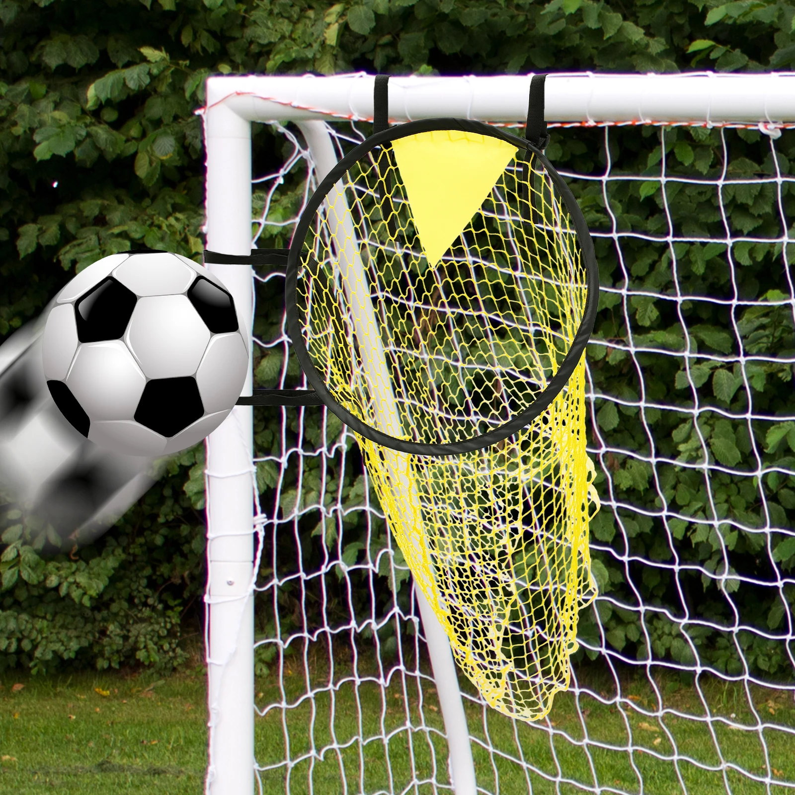 Football Target Net Foldable Football Training Net Easy to Attach and Detach Soccer Goal Target Nets Portable Football Target