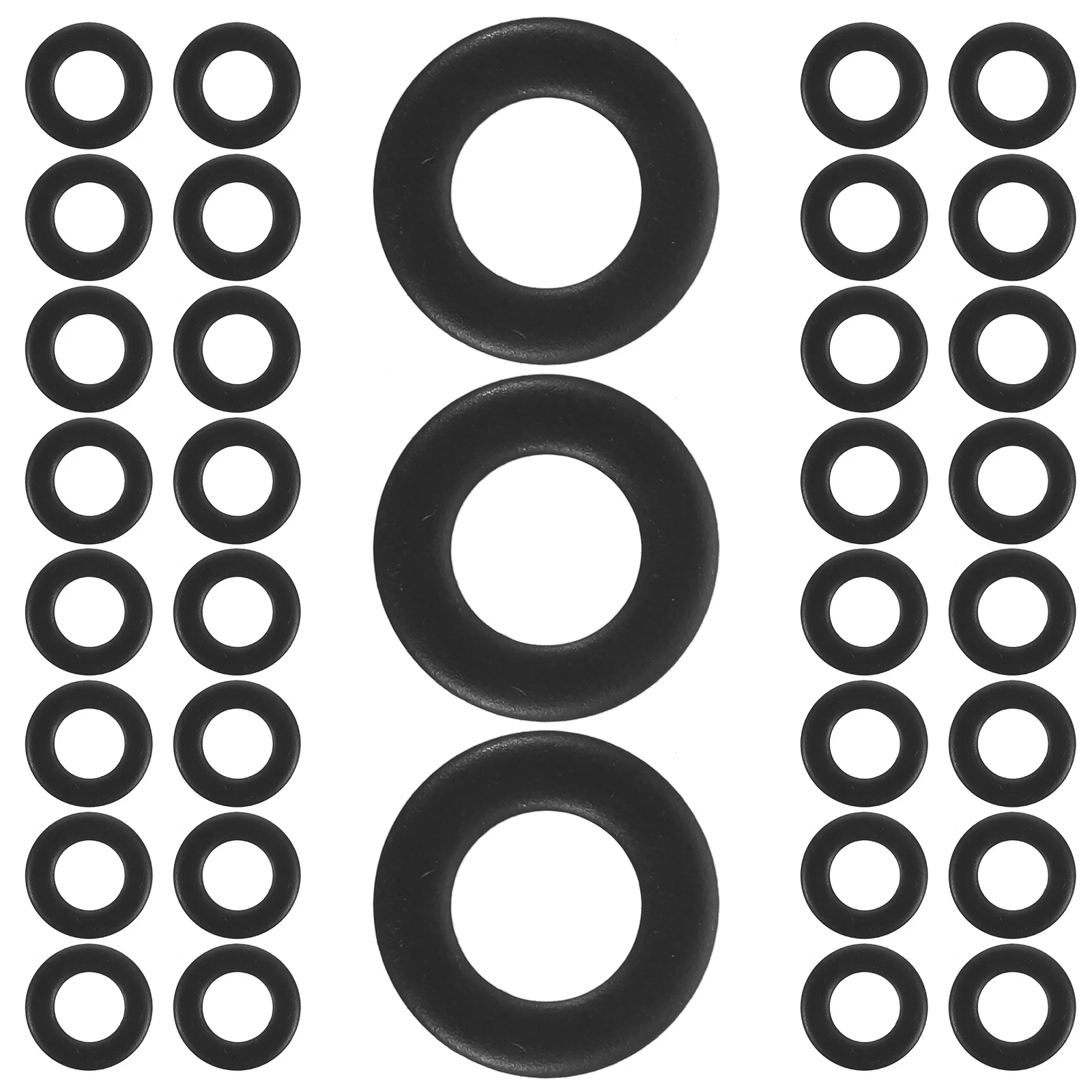 

100Pcs Steel Flat Washers Oxide Treated High Strength Screw Fasteners Leak-Proof Bolts Repair Washers Kit Set 3/16 Washer