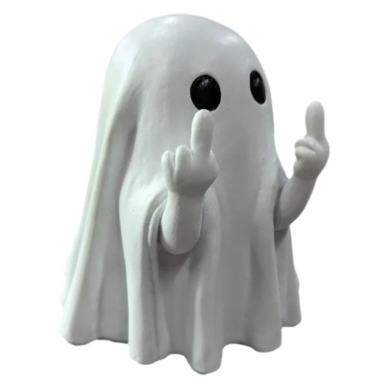 

Middle finger ghost resin handicraft ornament