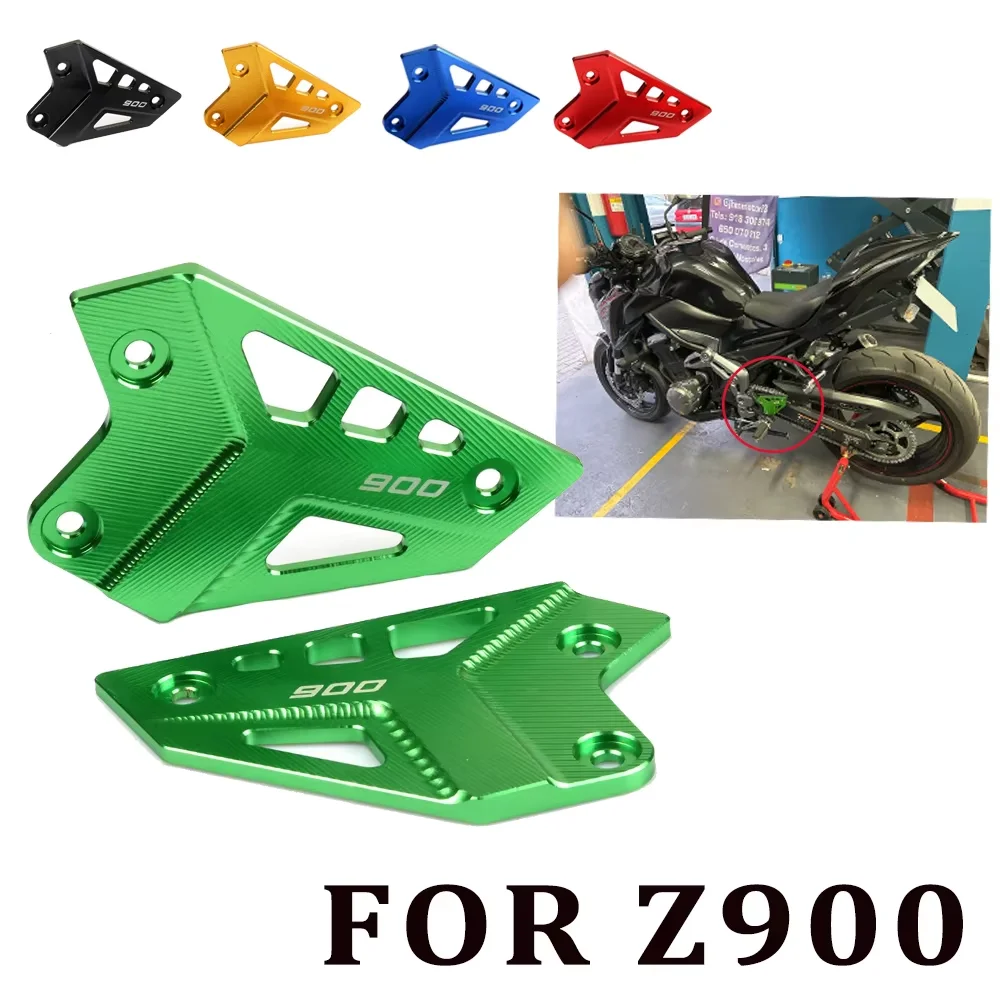 Motorcycle Accessories FootPeg Footrest Rear Set Heel Plates Guard Protector For KAWASAKI Z900 2024 Z 900 2017 - 2023 2022 2021