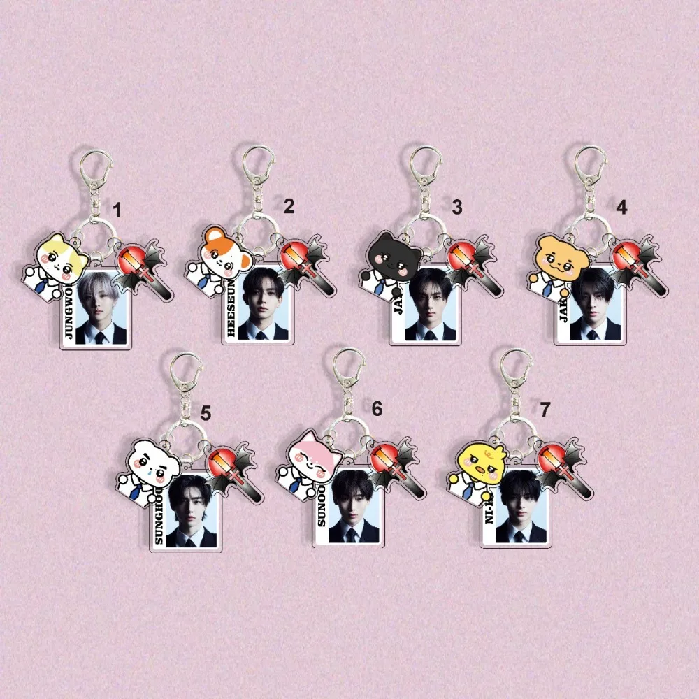 أزياء الصبي مجموعة شخصية كيم Seonwoo بارك جونغ سونغ المفاتيح الاكريليك الرغبة: UNLEASH قلادة تأثيري المشجعين الهدايا اكسسوارات #4