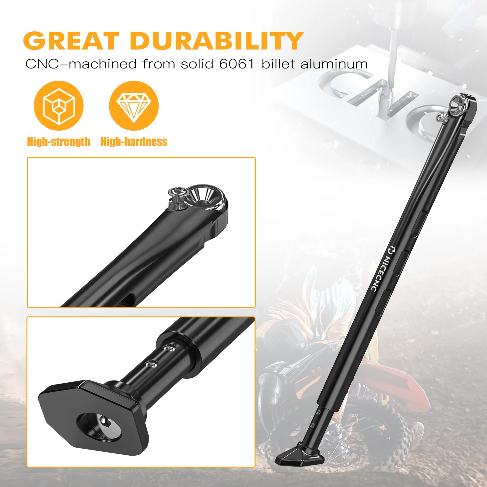 Verstellbarer Ständer für 2023 2022 KTM EXC 300 XCW XCF-W EXC-F 500 450 350 Husqvarna TE 300 FE 450 350 GasGas EC 300 EC 250 – Detail 3