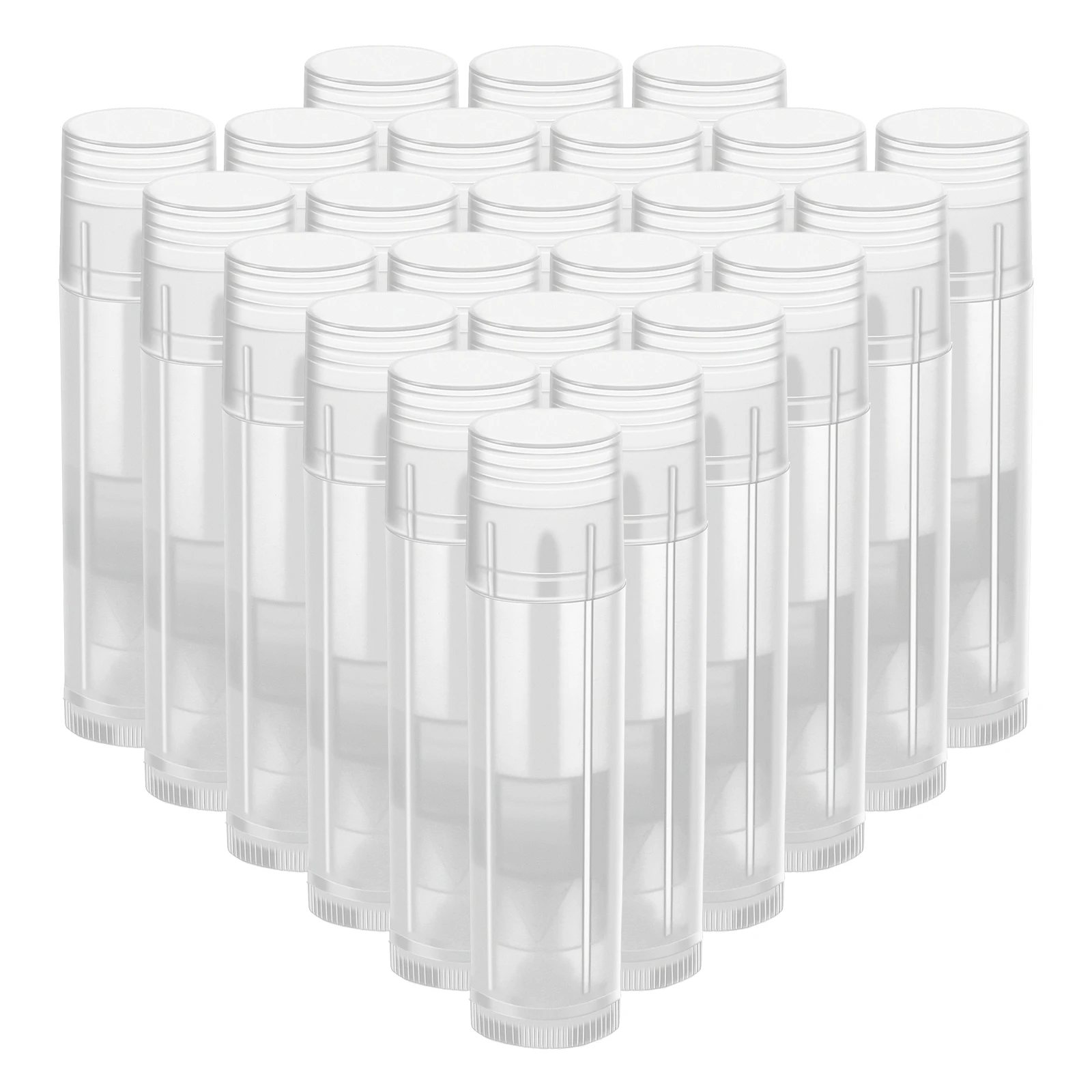 

25 Pcs Lip Balm Tubes Empty Containers Refillable Mini Diy Holder Natural Polypropylene Lip Gloss Tubes Lightweight Travel