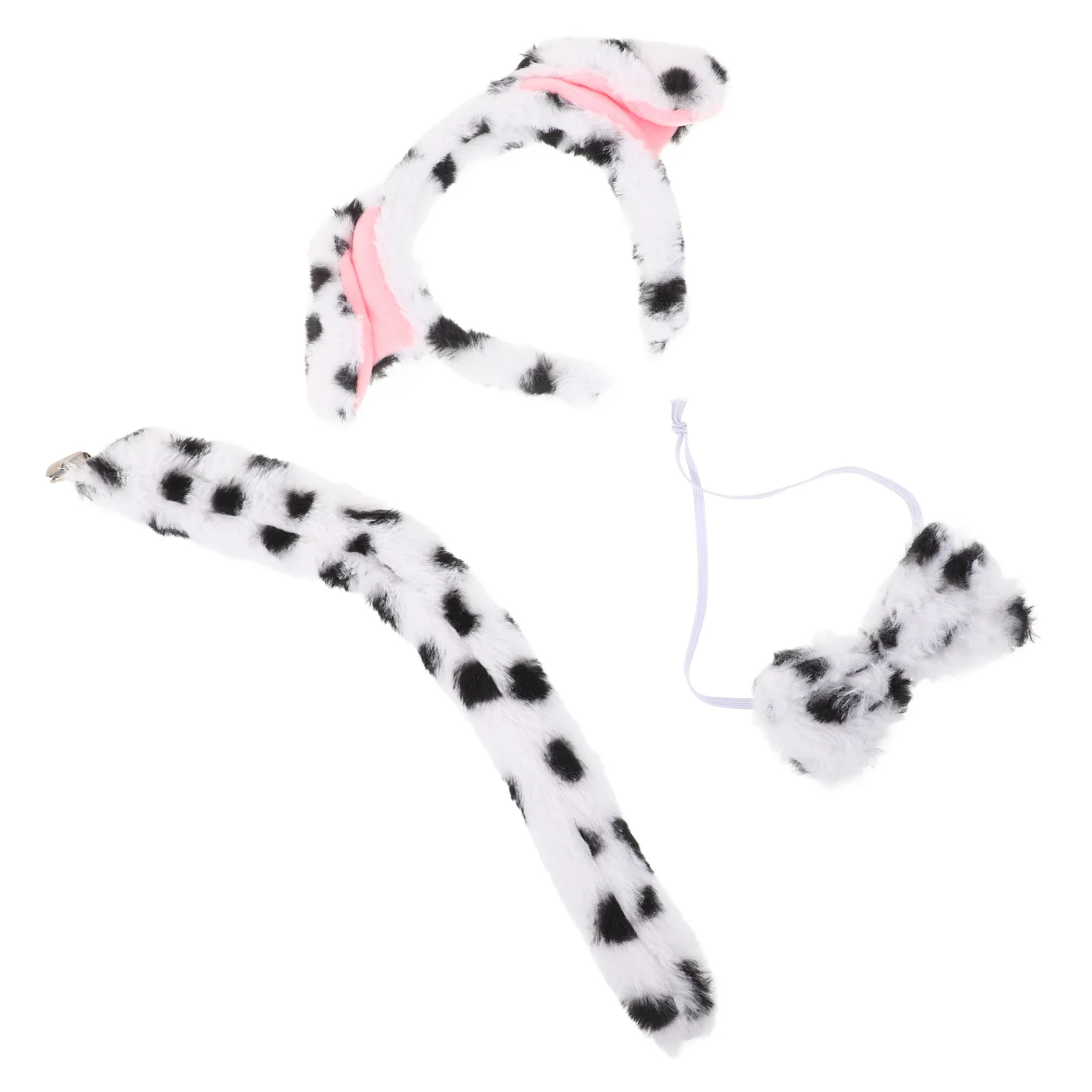 Halloween Costumes Struts Dog Dress up Set Ear Hairband Tail Cartoon Puppy Headband Prop Cosplay Women's