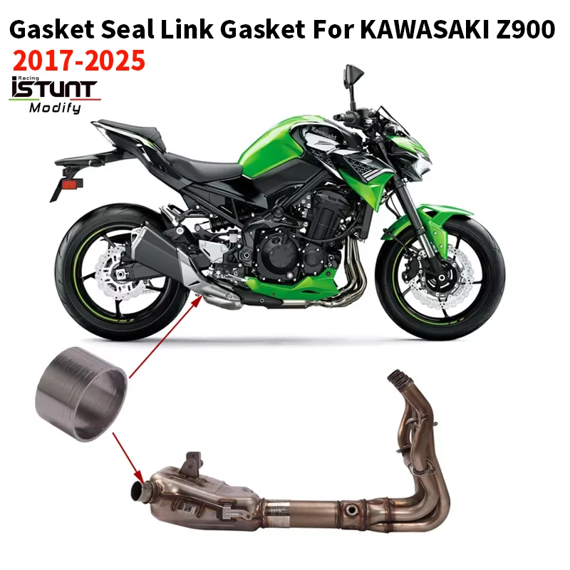 Slip On para KAWASAKI Z900 2017 - 2025 junta de conexión de tubo de escape Original para motocicleta junta de silenciador junta de enlace de sellado