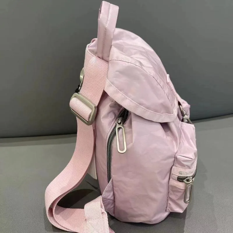 Women Backpacks Travel Casual Drawstring Solid Mini Backpack Vintage All Match Sweet Y2k Aesthetic Schoolbags Students Japanese