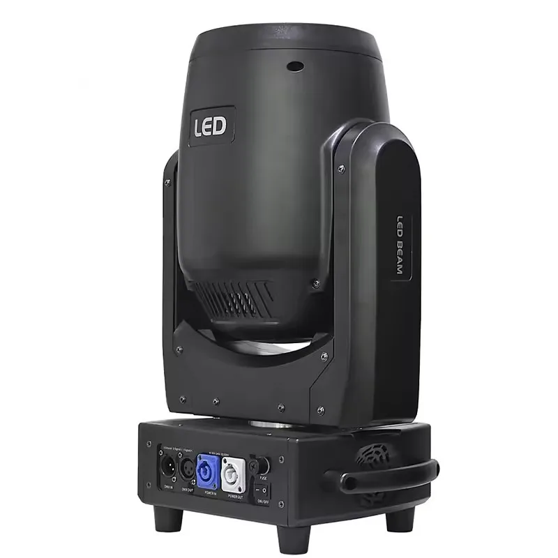 LED Beam Moving Head Stage Fixture 300 Watt Disco Effect Sharpy Mobile Beam with LED Ring for Club Party Wedding Event