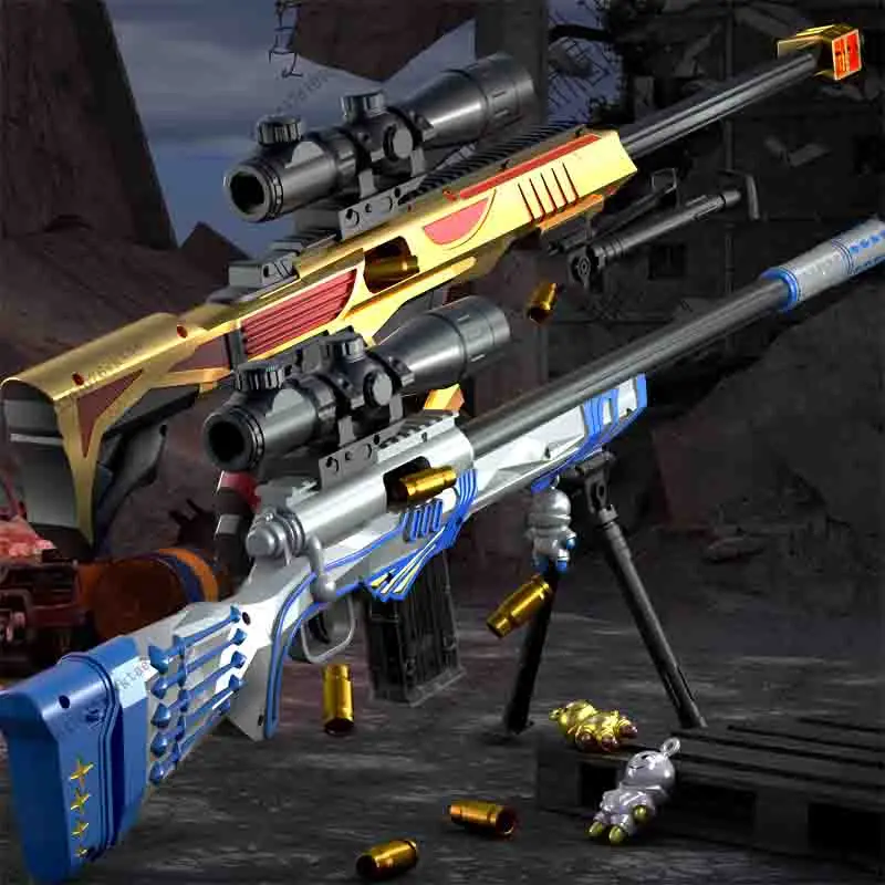 쉘 던지는 부드러운 총알 장난감 총 Barrett Aurora Star Faith 여러 옵션 게임과 동일한 모델 소년 장난감