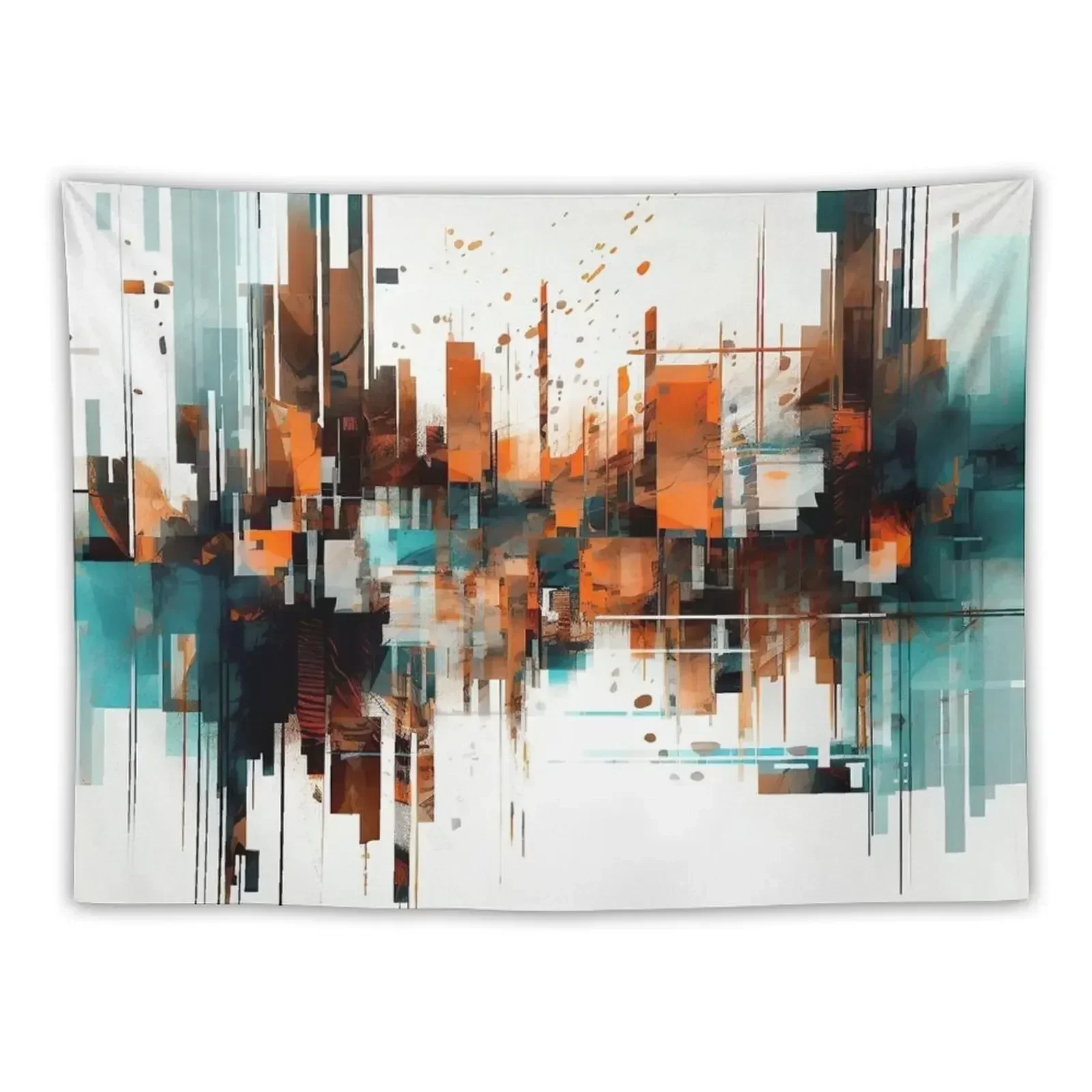 

Abstract Cityscape Tapestry Wallpaper Bedroom Tapete For The Wall Aesthetic Room Decors Tapestry