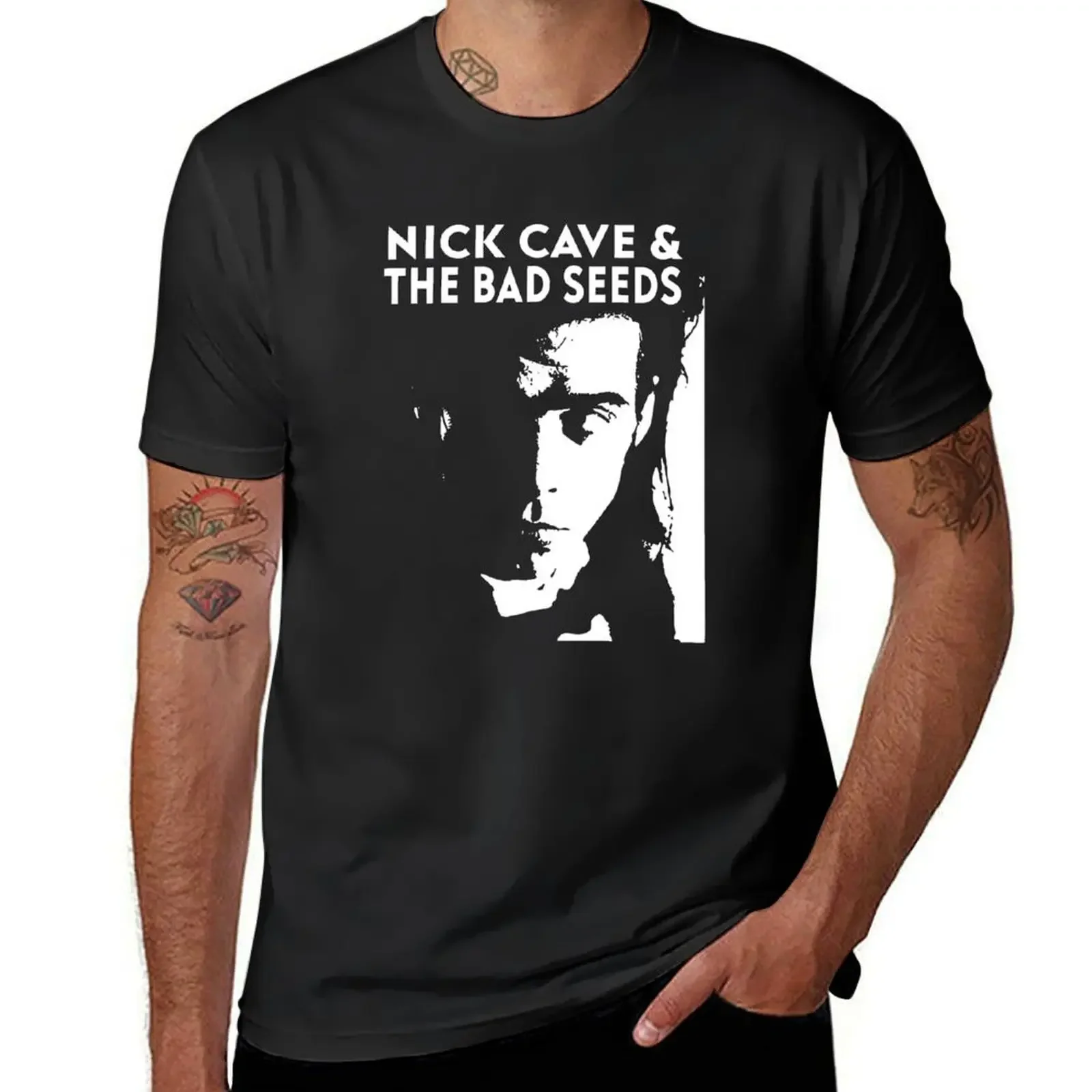 NICK CAVE AND THE BAD SEEDS 4 T-Shirt plain vintage clothes t shirts for men