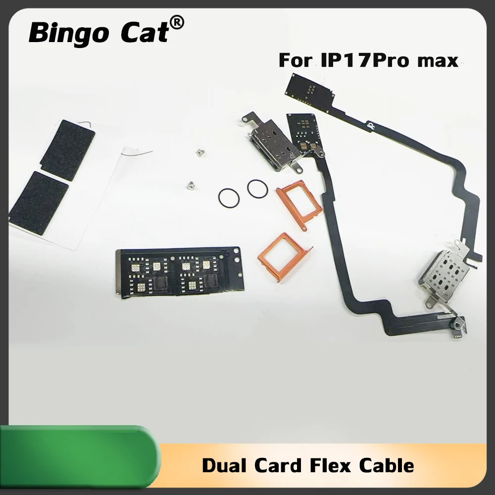 

Двойной гибкий адаптер для eSIM и SIM-карт (версия для США) ‬ С интегрированным кабелем MEP, слотом для карт, лотком для SIM-карты и чипом IC для iPhone 17 Pro, 17 Pro Max