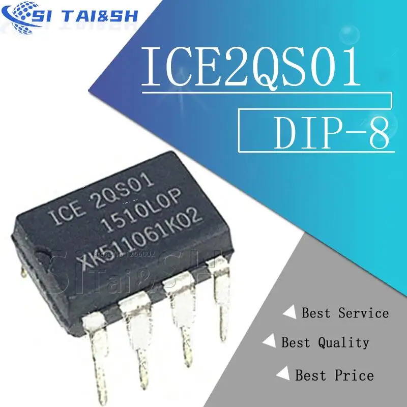 5PCS 2QS01 ICE2QS01  DIP-8 02  integrated circuit