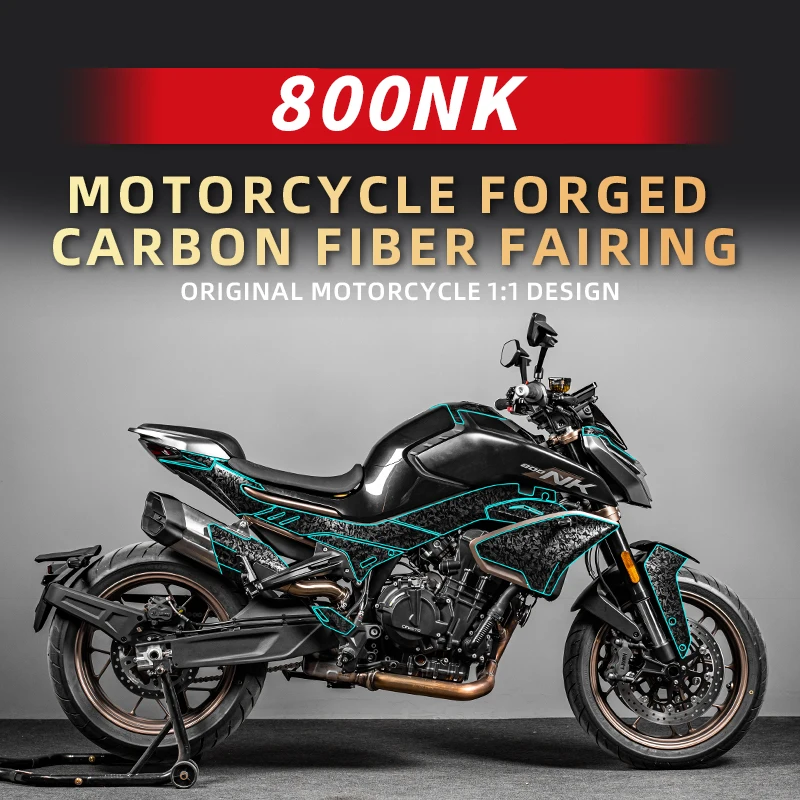 

Used For CFMOTO 800NK Forged Carbon Fiber Stickers Kits Of Bike Accessories Decoration Protection Decals Motorcycle Refit