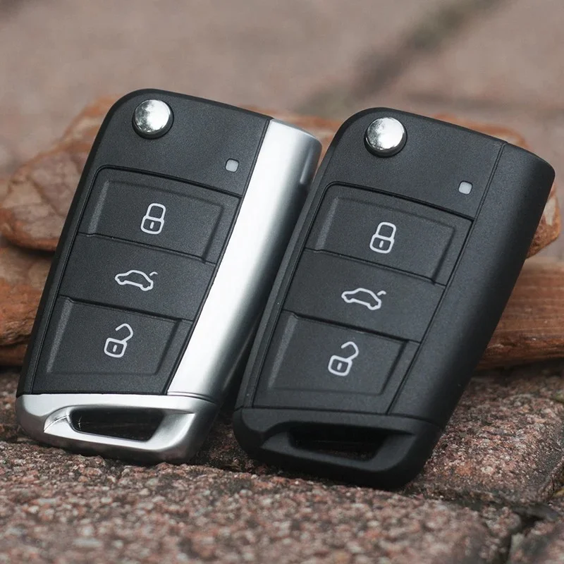 

3B складной корпус дистанционного ключа автомобиля для Golf7 Jetta Passat Polo Bora для Skoda Octavia брелок для ключа Замена корпуса