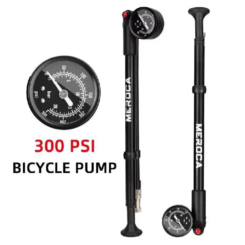 Mtb Pump 300psi Air Pressure For Front Fork Shock Absorber Pump Rear Bladder Portable Bicycle High-Pressure Air Pump