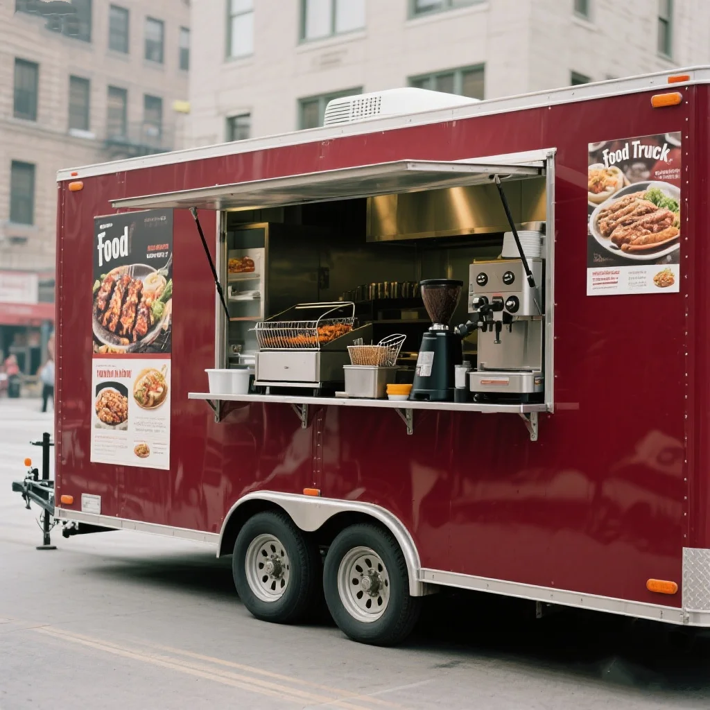 

Square Mobile Food Taco Truck Trailer Modern Coffee Candy Mobile Food Truck Fruit Vending Machine