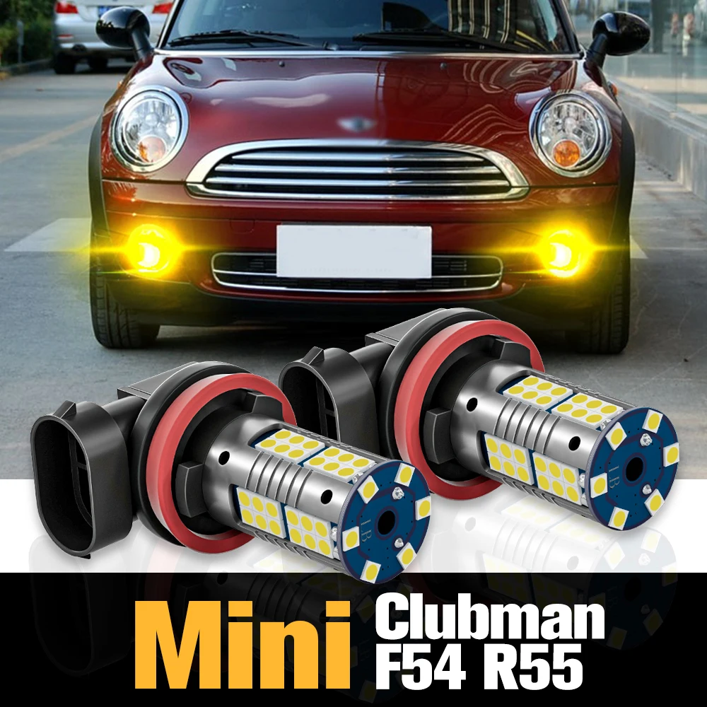 

2pcs Canbus LED Fog Light Lamp Accessories For Mini Cooper Clubman F54 R55 2007 2008 2009 2010 2011 2012 2013 2014 2015 2016