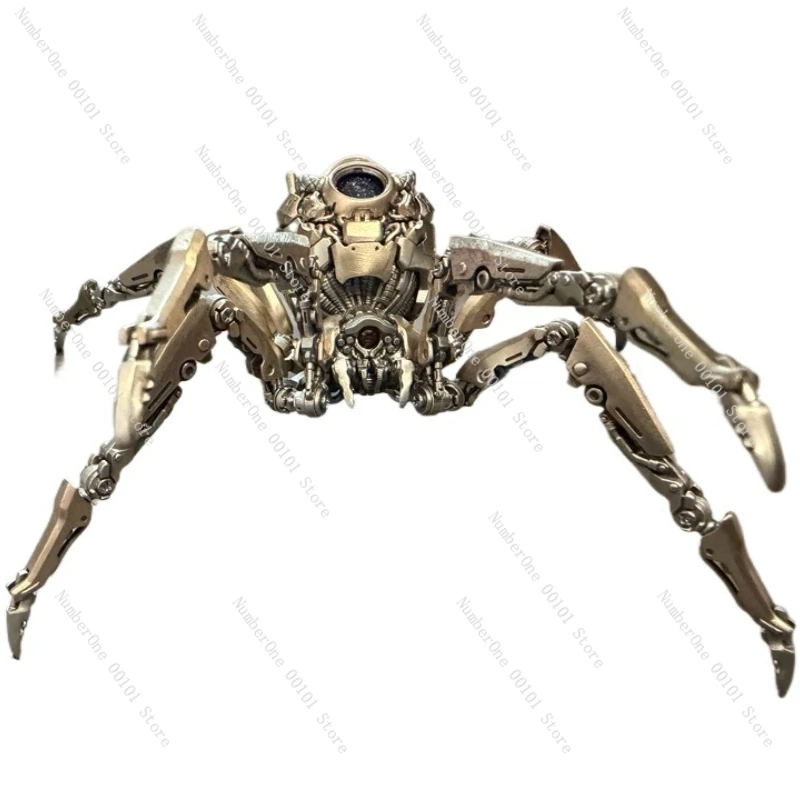 Mechanical Spider Figurehead with Movable Black Widow Handle,High-quality EDC Desktop Decoration for Stress Relief