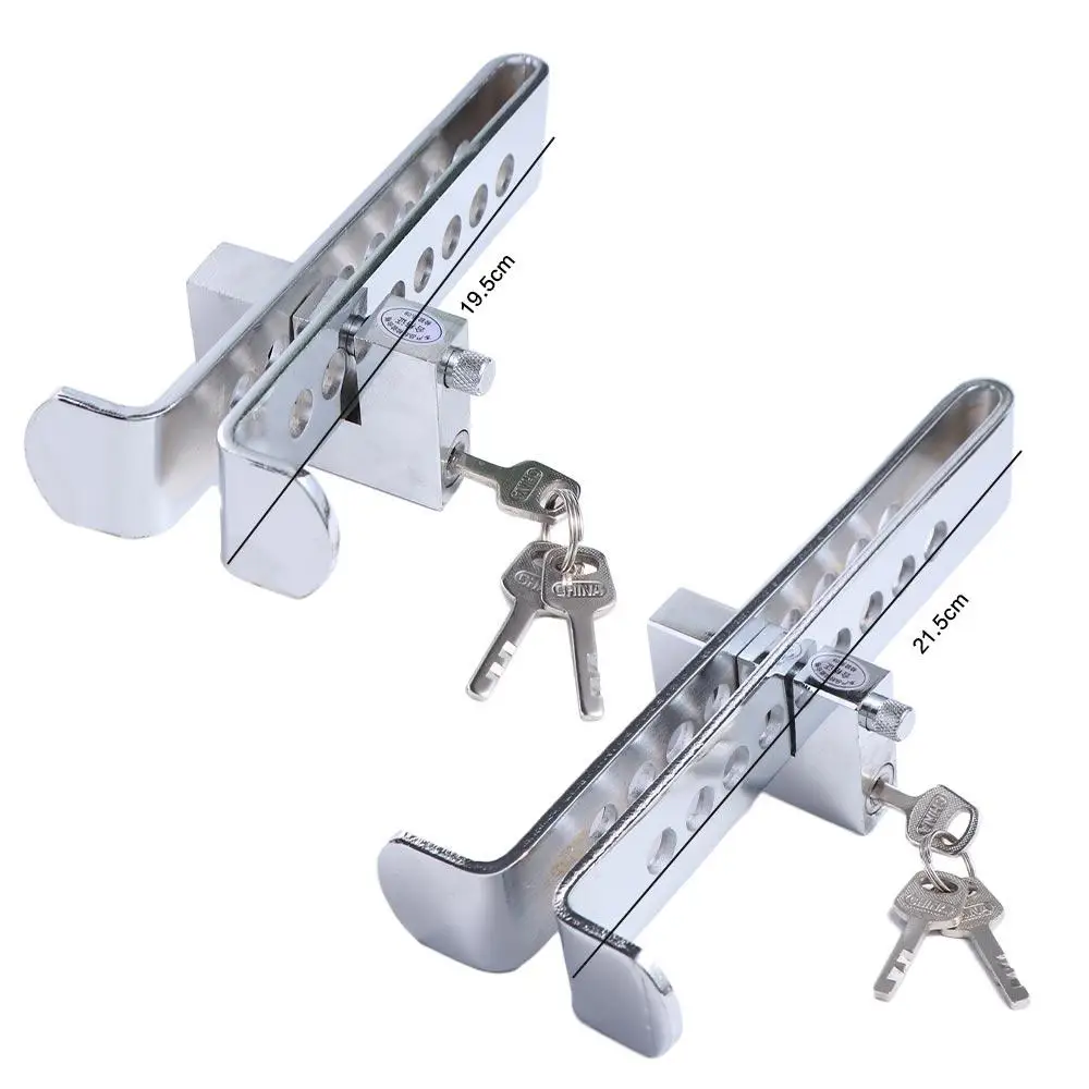 Stainless Steel Auto Car Brake Clutch Pedal Lock Security Clutch Lock Security Anti-Theft Pedal Lock Safety Telescopic