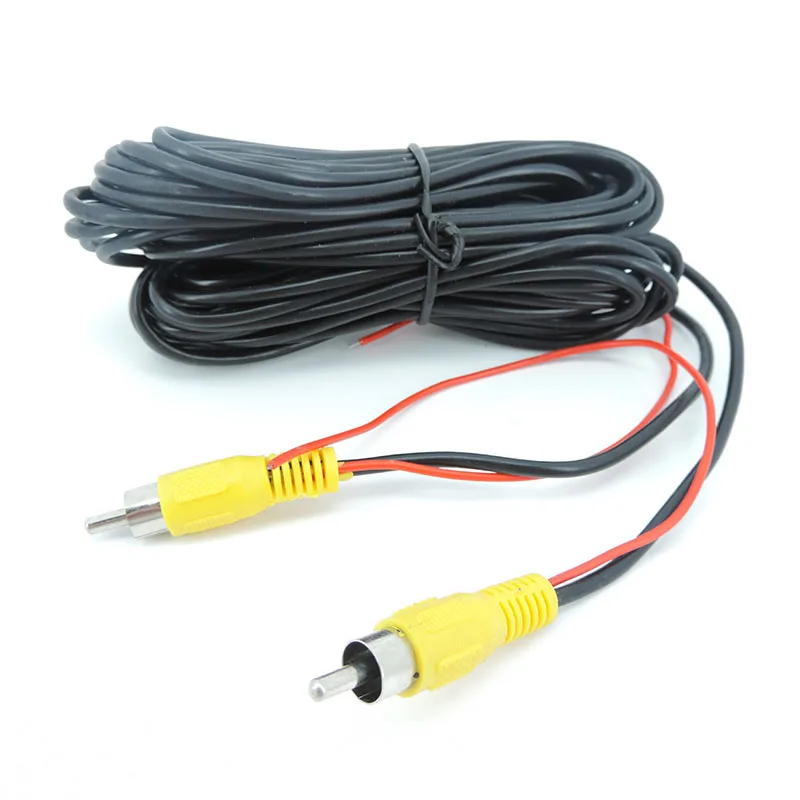 AV Extension Video Cable RCA male to RCA Male For Car Rear View Reverse Camera  Multimedia Monitor Wire Adapter K5