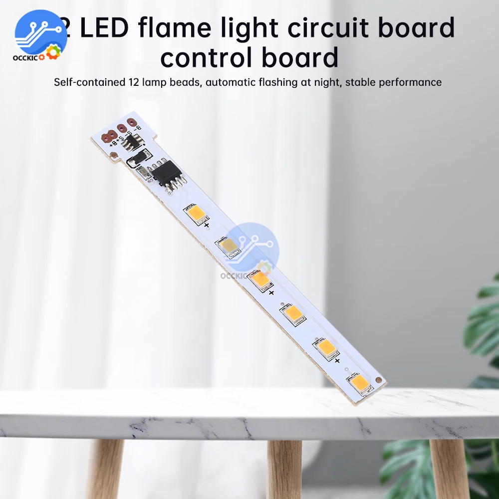 12 LED 1.2V obwód lampka pochodnia słonecznego lampka pochodnia tablica świetlna kontroli lampa świeca słonecznego płyta napędowa sprzęt elektryczny