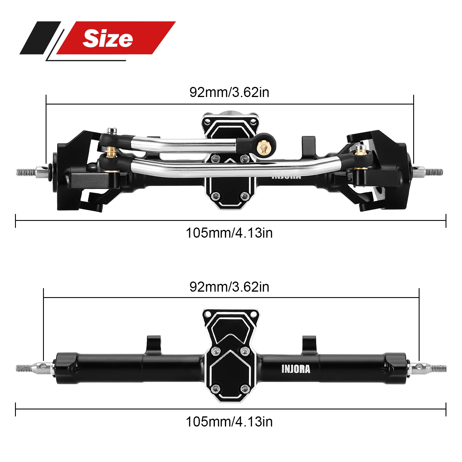 Aluminum ProSteer Double Joint Axle for 1/24 Axial SCX24 Upgrade Part