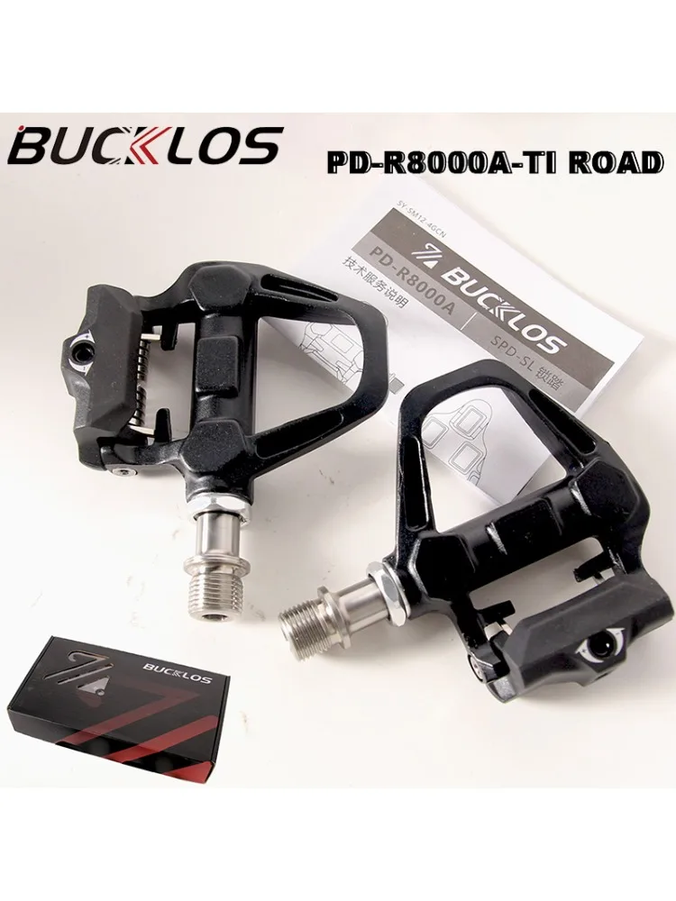 AliExpress BUCKLOS Bucklos for SPD SL Bike Pedals PD-R8000 Self-Locking Road Bicycle Clipless Pedal for Shimano Sealed Bearing Clip Lock Pedals