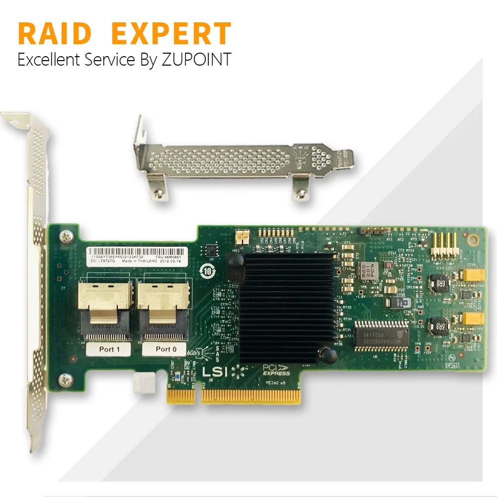 LSI 9220-8i RAID Controller Card 6Gbps SAS HBA FW:P20 9211-8i IT Mode ZFS FreeNAS unRAID Expander Card + 2 * SFF8087 SATA Cable