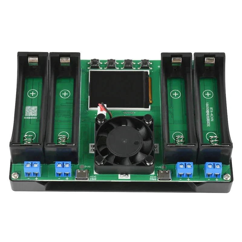 Testador de capacidade de bateria de lítio 18650, testador de resistência interna mah mwh, módulo de carregamento e descarga automática, detector de energia