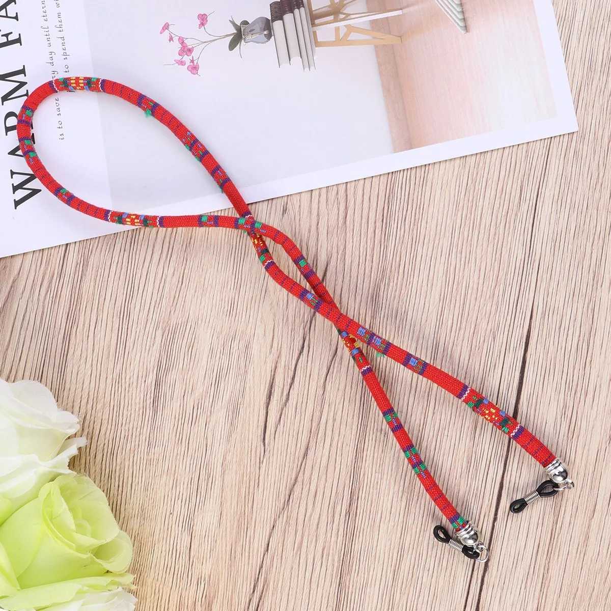 

Anti-Loss Eyeglass Ethnic Style Flexible Eyeglass Cord Cord For Women Men Sunglasses Optical Frames Retainer Strap