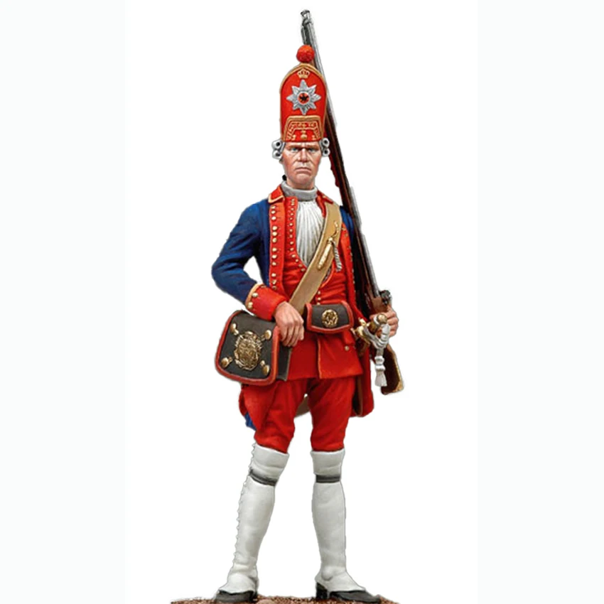 Ongestraft 1/32 Grenadier, 1e Rode Oude Fantasie Soldaat Figuur Hars Figuur Miniatuur Model Kits Ongeverfd