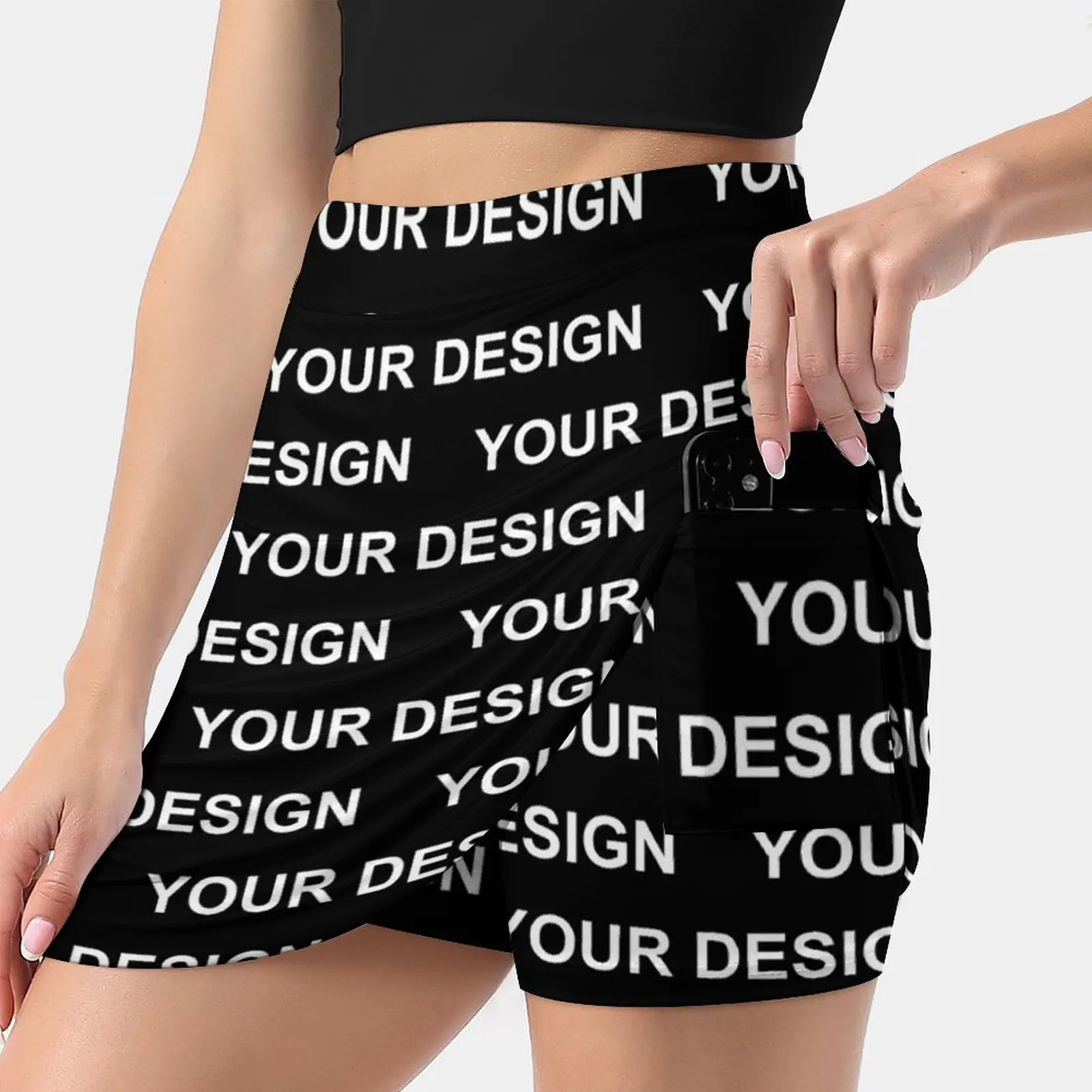 Design Customized Skirt Custom Made Your Image Street Fashion Casual Skirts Women Vintage Mini Skirt Print Bottoms Birthday Gift