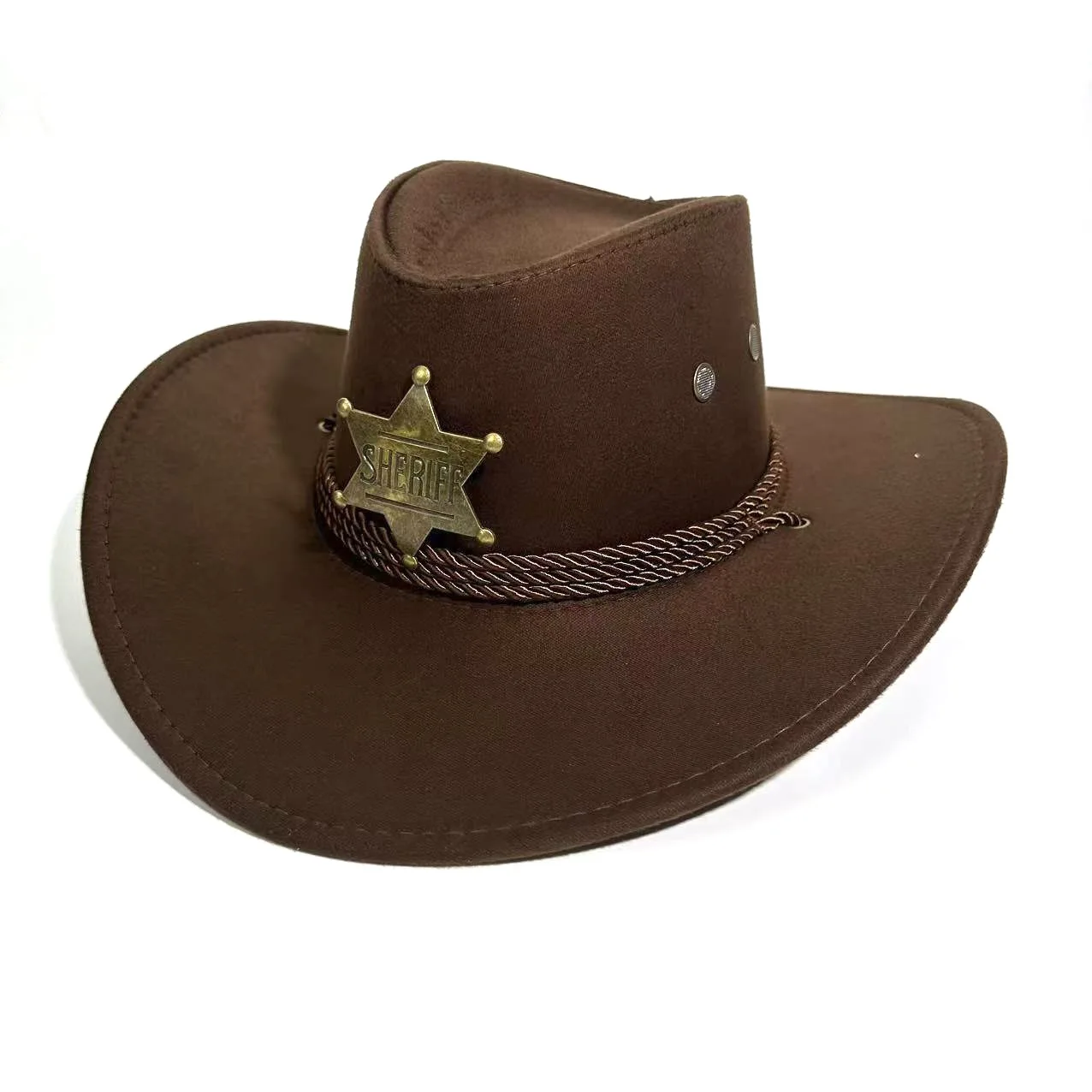 

Western Cowboy American Trend Three Ropes Versatile Men's and Women's Travel Knight Hat