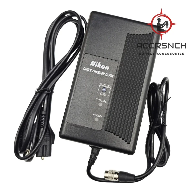 ACCR Brand New Q75E Charger High Quality Q-75E Charger for Nikon BC-65 BC-80 BC-50 BC-60 BC-70 Battery Total Station 4-PIN