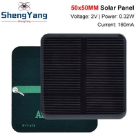 2V 160mA 0.32W 50*50MM Solar Panels DIY For TZT Battery Cell Phone Chargers Monocrystalline Silicon Module For Camping