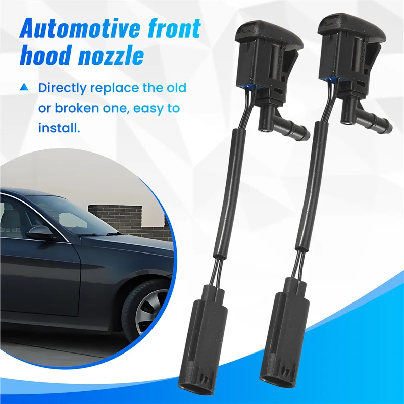 Precision 2X New Windshield Heated Washer Sprayer Nozzle Jet 61668361039 For-BMW 3 Series E46 325 330 2003-2006 / E89 Z4 2009-20 - view 3