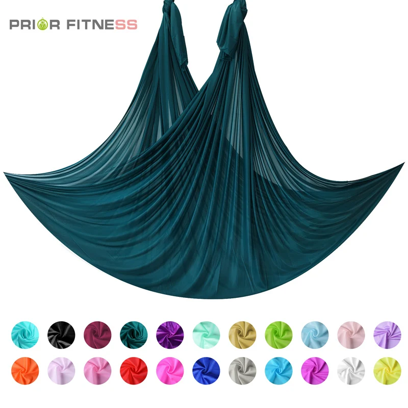 4 meters Aerial Yoga Hammock solid color Fabric Home Medium Stretch Sling Yoga Studio Hanging Cloth [Fabric Only]