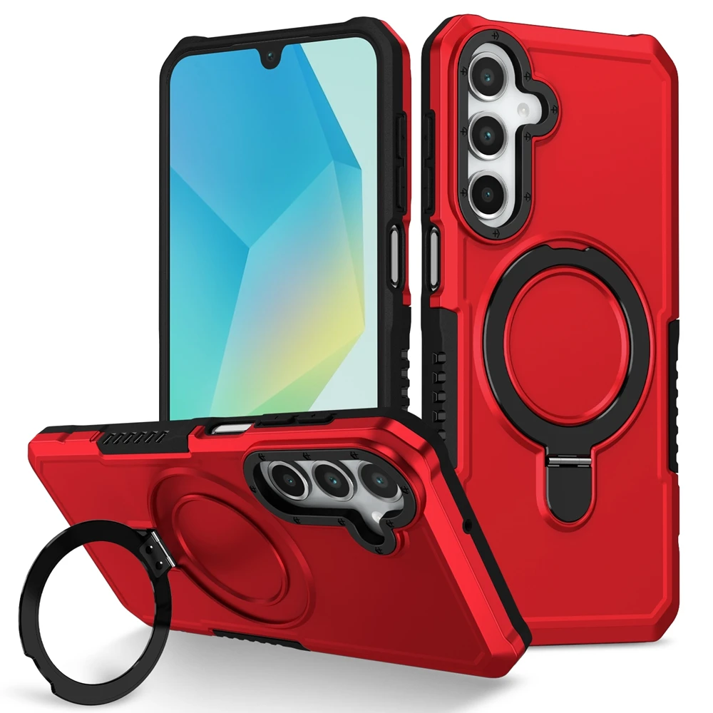 Luxuriöse Panzer-Halterungshülle für Samsung Galaxy A03S A05 A06 A13 A15 A16 A22 A23 A24 A32 A33 A35 A52 A55 mit Ringhalter und Standfunktion – Detail 6