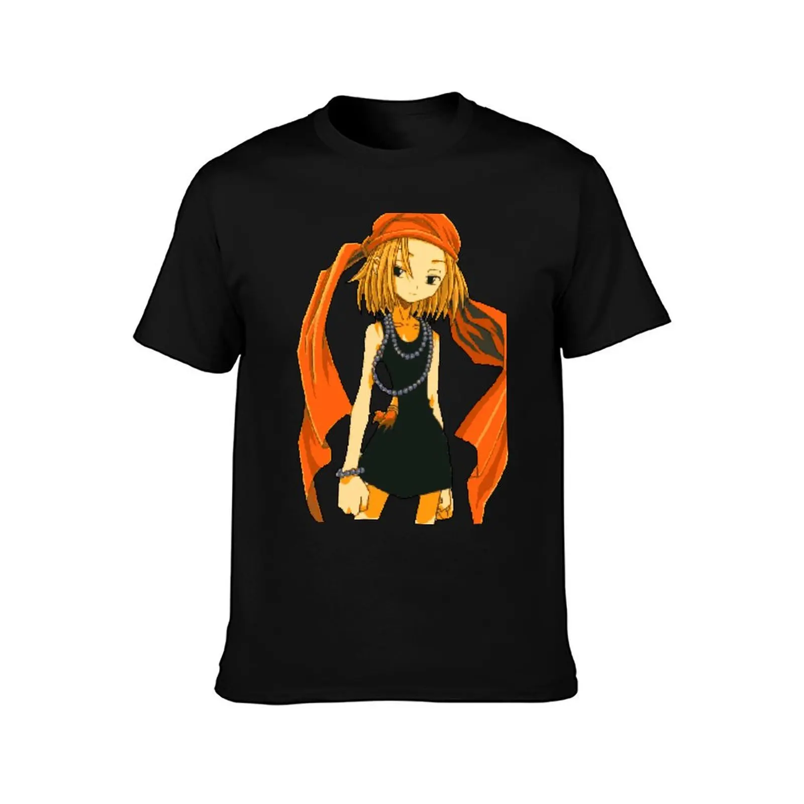 Anna Pixel Art T-Shirt Summer Casual Cotton Tee Oversized Streetwear Tops Vintage Graphic Print Loose Fit Short Sleeve
