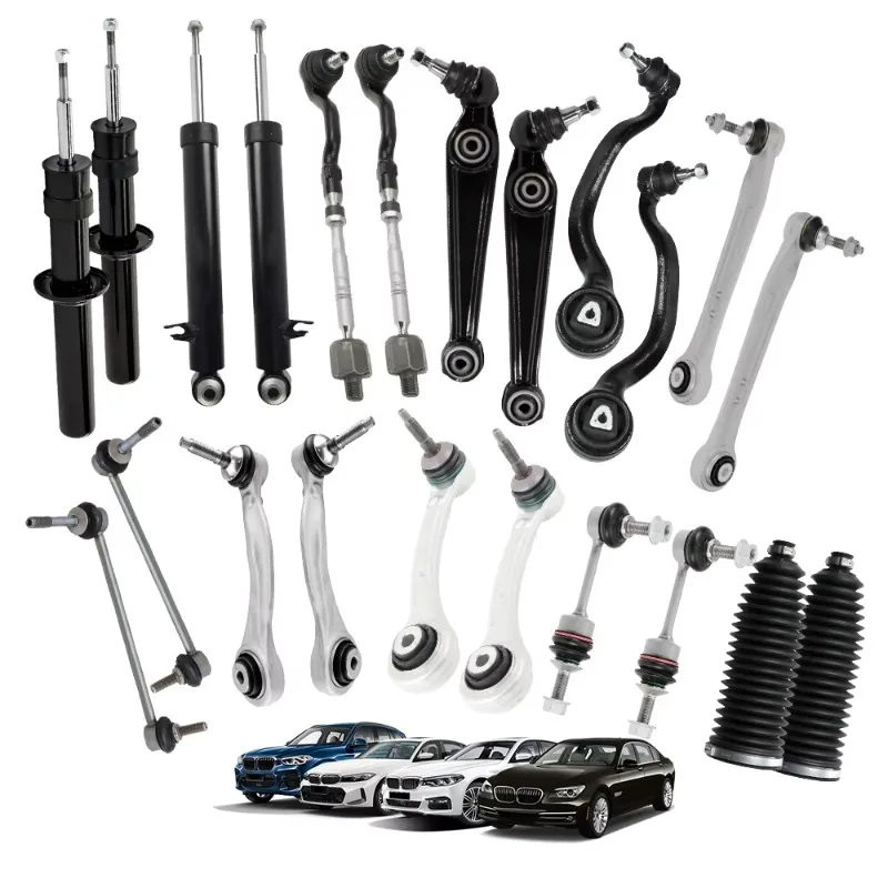 22Pcs Complete Chassis Suspension Kit Shock Absorber Control Arm Sway Bar Link Tie Rod End OE# Replace for BMW E70 X5