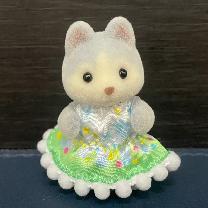 Sylvanian Families Forest Rabbit Grove Family Dollhouse Husky Mermaid Starry Sky Cat Doll Girl Flocking Doll Decor Kid Gifts