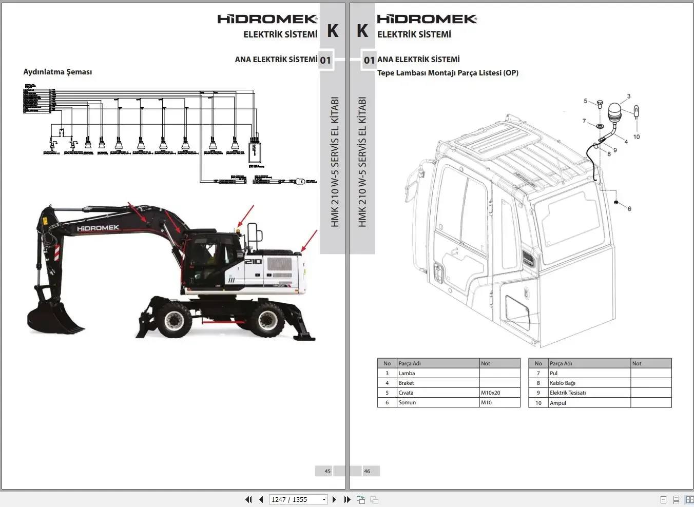 Hidromek Machinery 2024 PDF Service Manual DVD