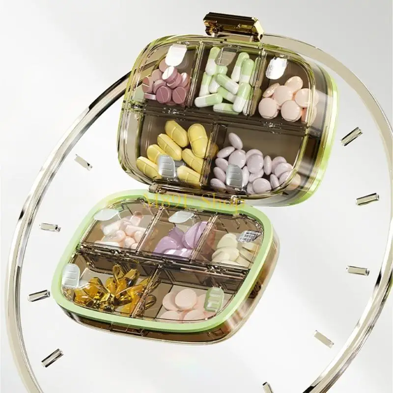 

M89F Compact 10 Slot Dispenser Travel friendly Pills Holder for Daily Use and Convenient Travel Storage