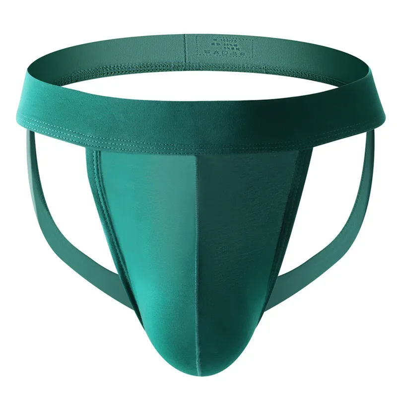 Cotton Bulge Jocksgtrap for Men U Pouch Underwear Hollow Shorts Gays Sexy Low Rise Knickers Elastic Sissy Open Buttock Underwear