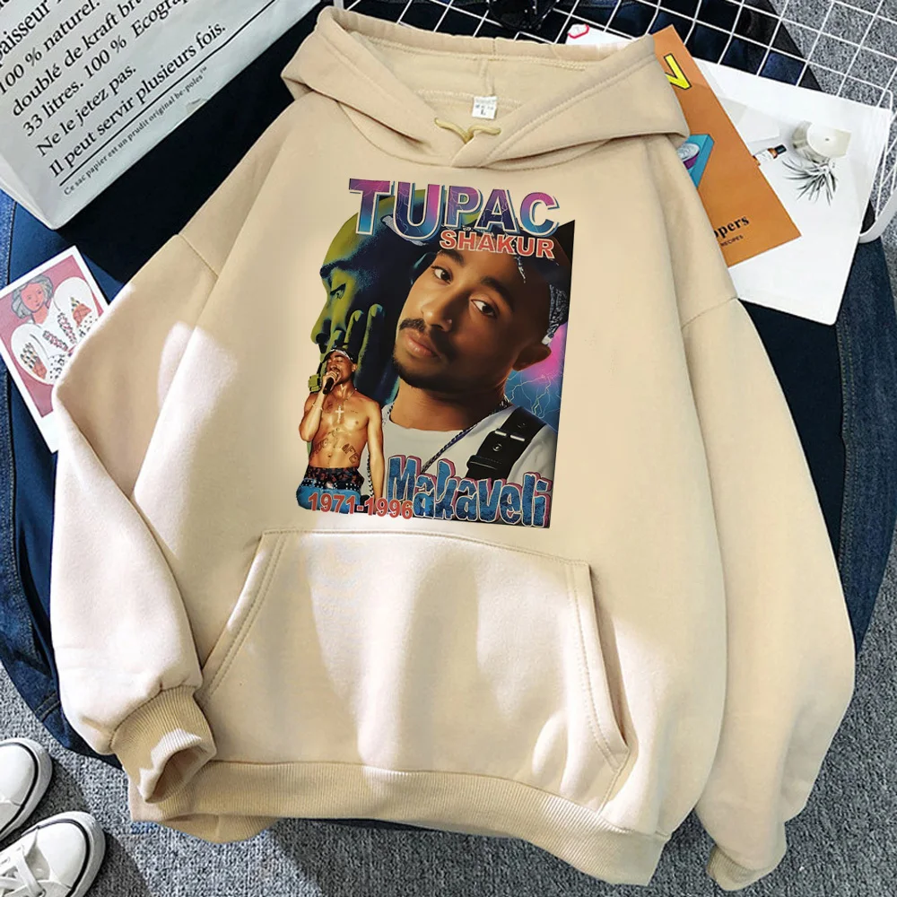 Tupac moletom com capuz mangá athleisure harajuku roupas de grife para adolescentes menina agasalhos pulôver em quadrinhos tecido macio roupa casual