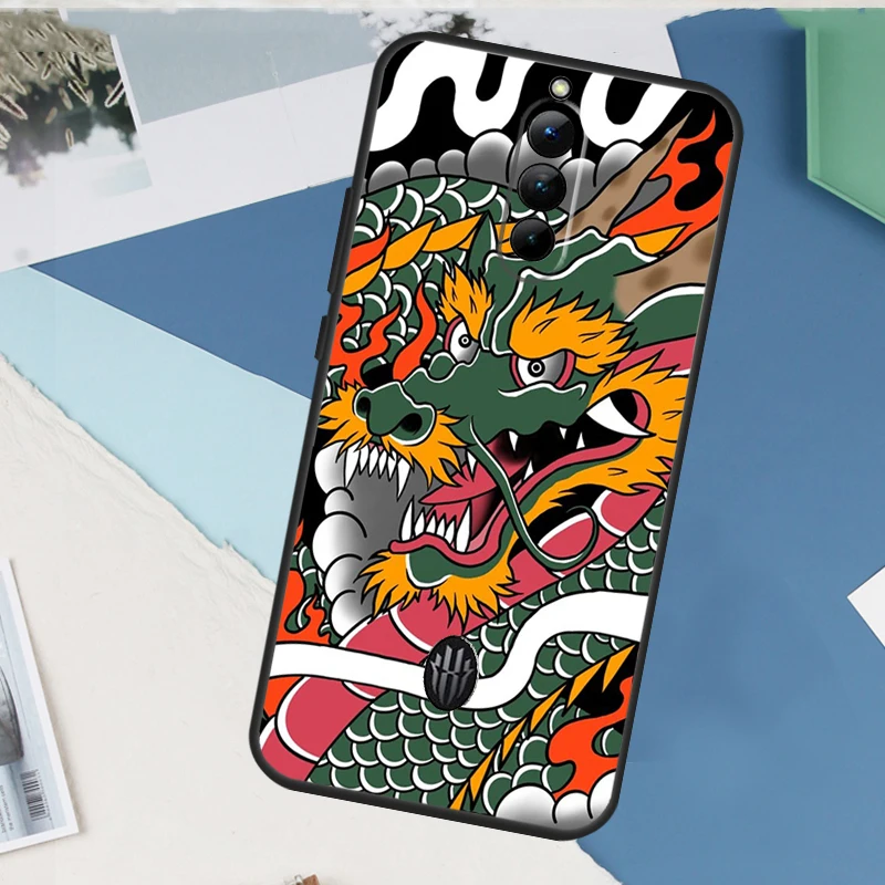 DRAGON TATTOO JAPANESE Phone Case For ZTE Nubia Red Magic 11S 11 Pro 10S 9S 8S 8 9 10 Pro Plus 6S 7S 6 7 Pro 10 Air