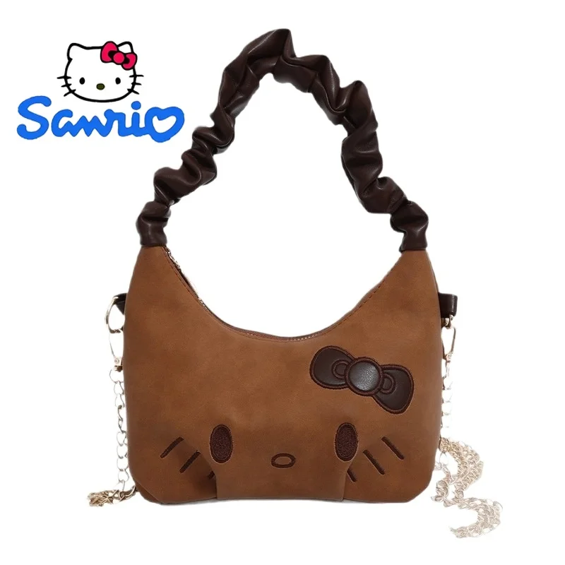 

Hello Kitty Handbag Purse for Women Luxury Minimalist Fashion Vintage Cute Sweet Chic Shoulder Crossbody Bag Office Commute