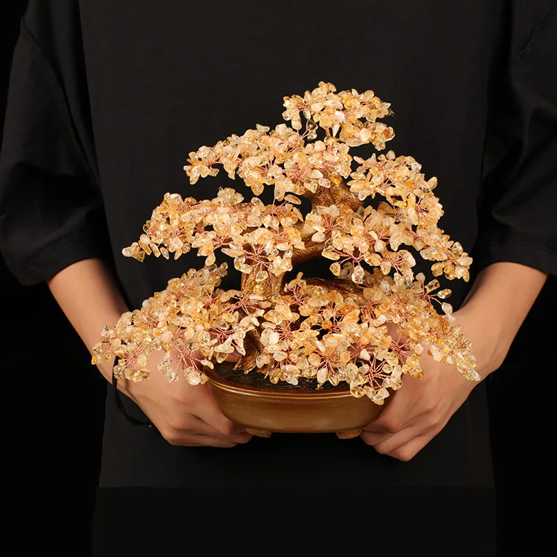 Natural Rose Quartz Crystal Tree - Lucky Decoration & Hot Sale Gift