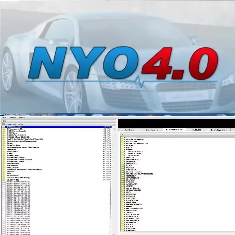 

Best Selling 2017 NYO 4 Full Database Auto Repair Software for Airbag Car Radio Dashboard IMMO Navigation Support Win7/8/10